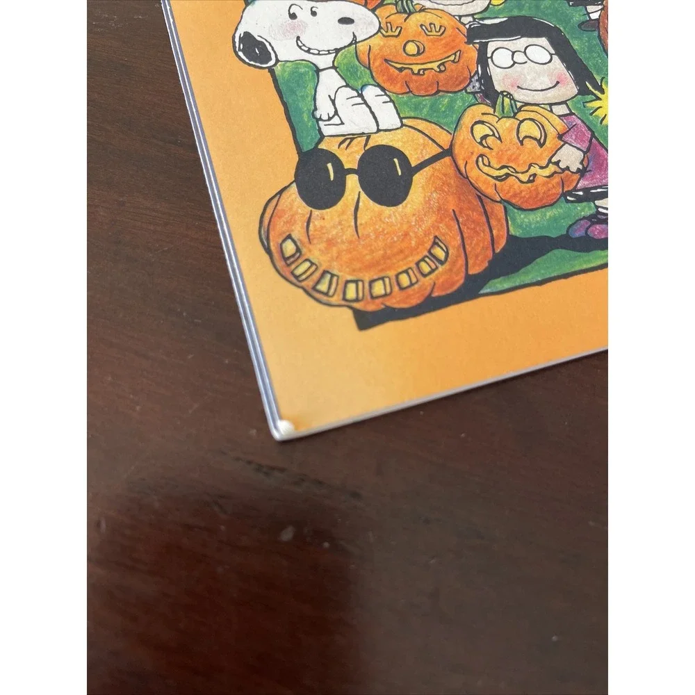 Vintage Hallmark Peanuts Halloween Greeting Card Folding Pumpkin Patch‎ Unused